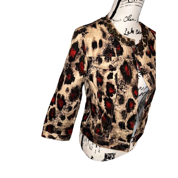 Ruby Rd petite tops / Gorgeous Top Red, Browns- Size Petite 8- NWT- $64 - Picture 5 of 15